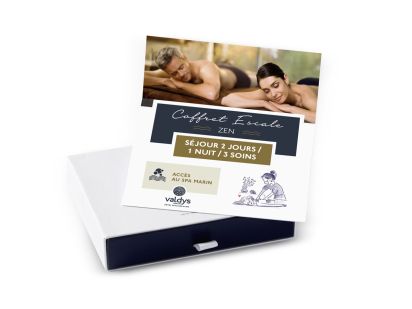 Coffret cadeau Escale Zen séjour 2 jours / 1 nuit / 3 soins / 2 repas avec accès au spa marin
