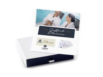 Coffret cadeau Plaisirs avec un accès au spa marin