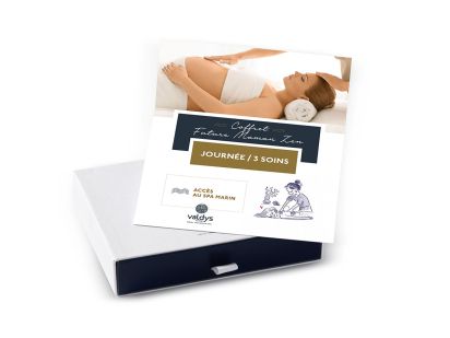 Coffret cadeau Journée Future Maman Zen avec 3 soins et un accès au spa marin