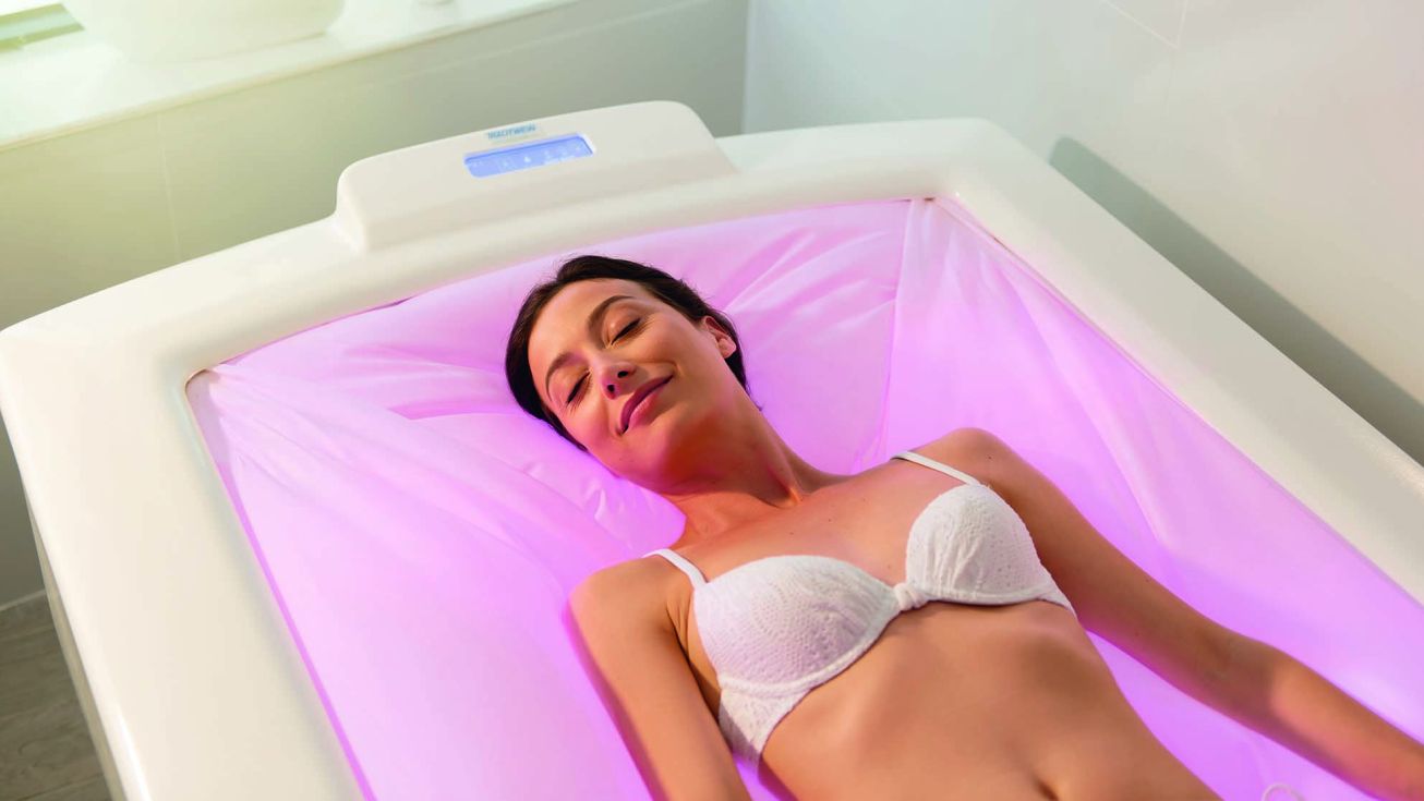 Femme durant un soin hydrorelax thalasso