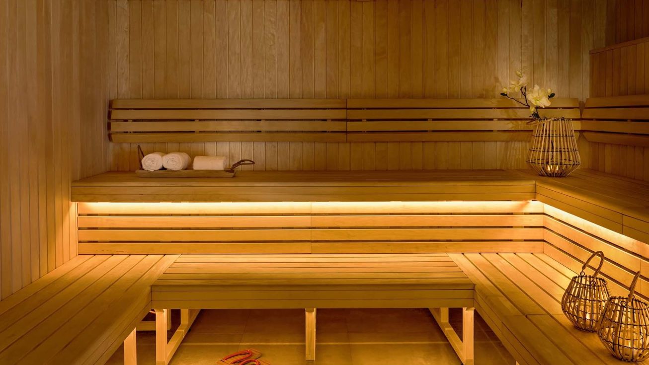 Sauna dans un centre de thalasso