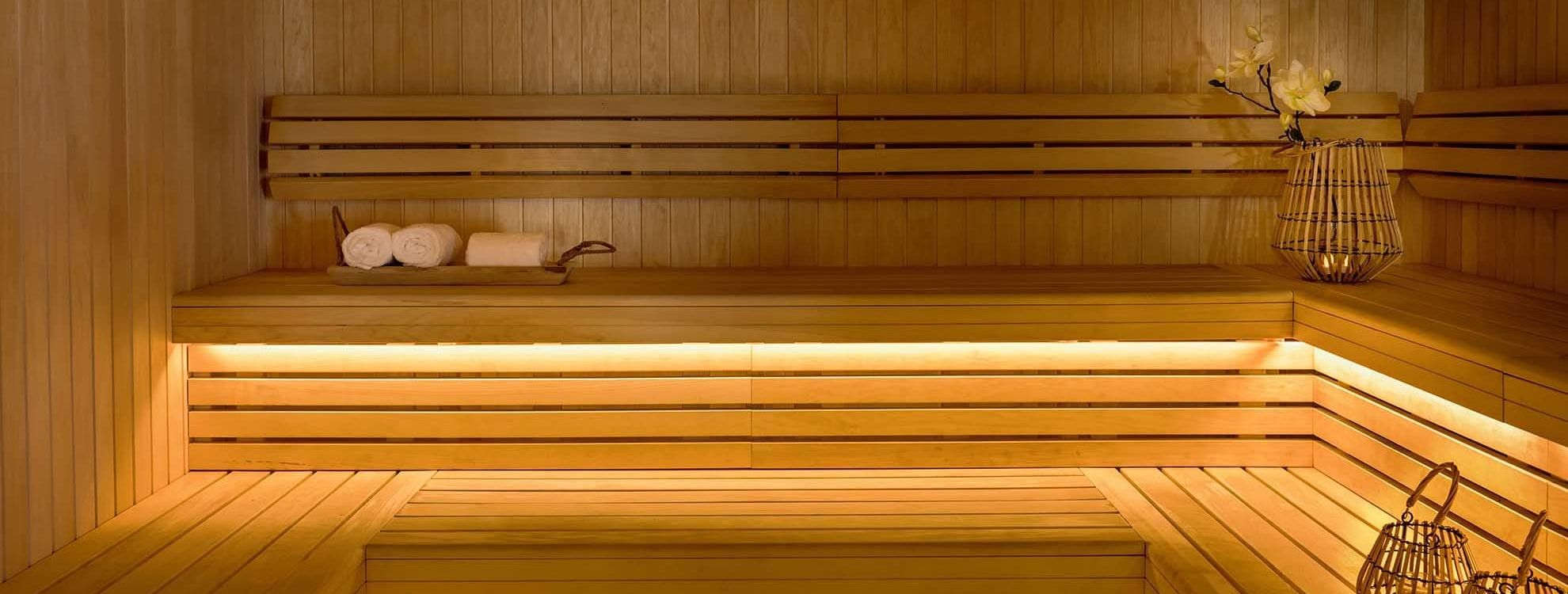 Sauna dans un centre de thalasso