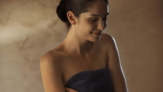 Femme après un soin spa