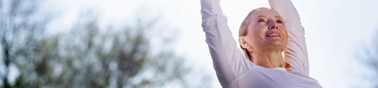 femme après une séance de sport