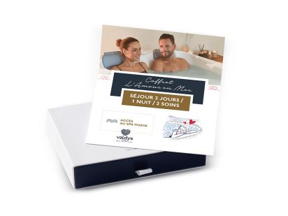 Coffret cadeau l'Amour en mer séjour 2 jours / 1 nuit / 2 soins en demi-pension pour 2 personnes