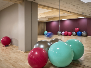 Salle de fitness dans un centre thalasso