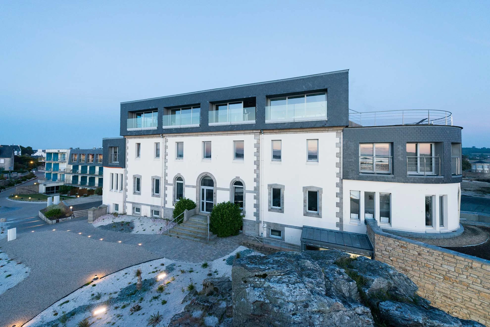 Façade du centre de thalasso de Roscoff