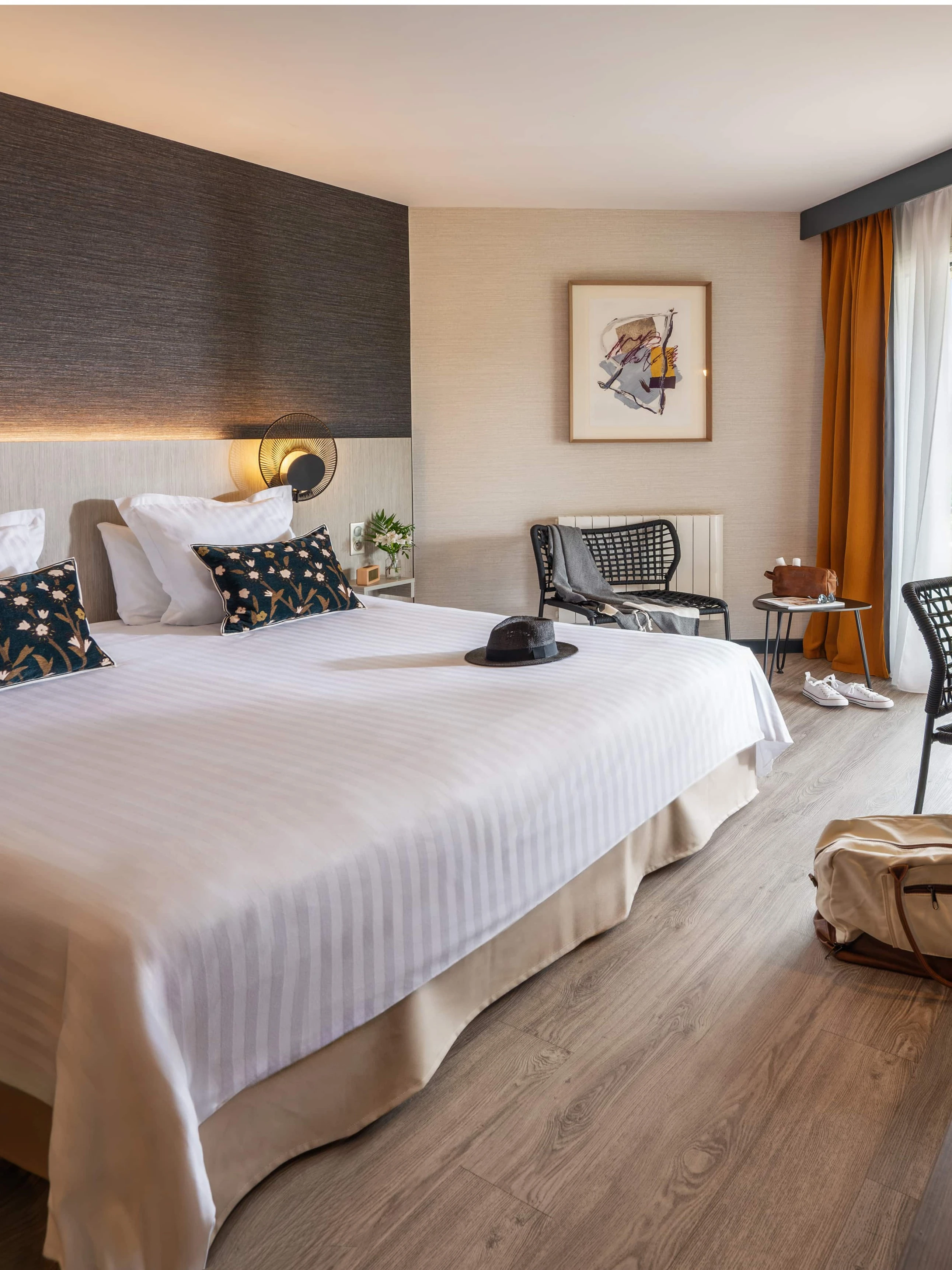 Chambre avec balcon vue mer hotel spa Valdys vendée